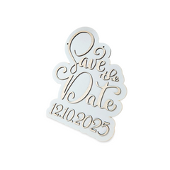 Plachetă din Lemn „Save the Date”