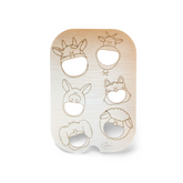 Placă Educativă din Lemn – „Hrănește Animalele de la Fermă” (Compatibilă cu Masa Flisat IKEA)