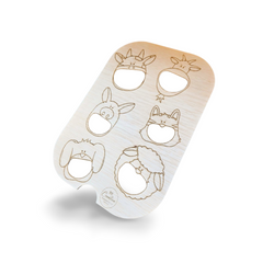 Placă Educativă din Lemn – „Hrănește Animalele de la Fermă” (Compatibilă cu Masa Flisat IKEA)