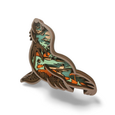 Decorațiune Luminoasă din Lemn – Focă