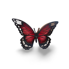 Decorațiune Luminoasă din Lemn – Fluture Roz