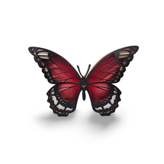 Decorațiune Luminoasă din Lemn – Fluture Roz