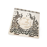 Cutie personalizată din lemn pentru fotografii și stick USB Model Frunze