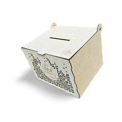 Cutie dar de nuntă - Model Frunze 4