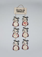 Plachetă din Lemn „Salutul de Dimineață – Grupa Buburuzelor” 🐞🌼