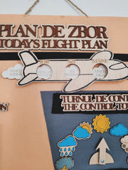 Calendar Educațional „Plan de Zbor” – Activitate Interactivă pentru Grădiniță ✈️📅🌤️