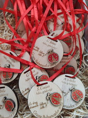 Medalie Personalizată din Lemn – Grupa Buburuzelor 🐞