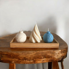 Lumânare de Crăciun – Braduț Spiralat 🎄✨