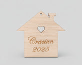 Decorațiune din Lemn – „Căsuța de Crăciun” 🏡✨