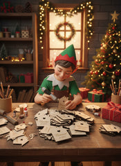 Decorațiune din Lemn – „Căsuța de Crăciun” 🏡✨