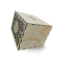 Cutie dar de nuntă - model vegetal