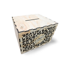 Cutie dar de nuntă - model vegetal