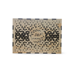 Cutie dar de nuntă - model geometric