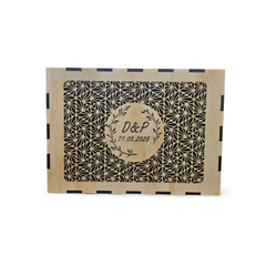 Cutie dar de nuntă - model floral japonez