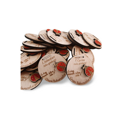 Medalie Personalizată din Lemn – Grupa Buburuzelor 🐞