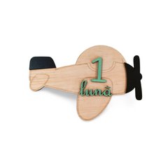 Set Etape Lunare din Lemn – „Avionul Meu Mic”