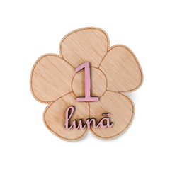 Set Etape Lunare din Lemn – „Floare de Copilărie”