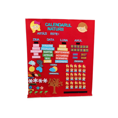 Calendarul Naturii din Fetru – Panou Educațional Moale și Interactiv pentru Grădiniță