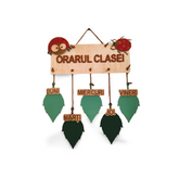 Orar Personalizat din Lemn – „Orarul Clasei”