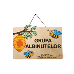 Plachetă Personalizată din Lemn pentru Grupa de Grădiniță