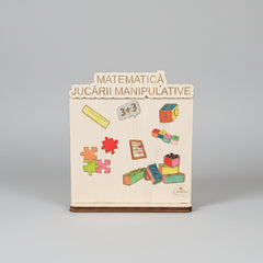 Plachetă din lemn – Centru de interes „Matematică și Jucării Manipulative”