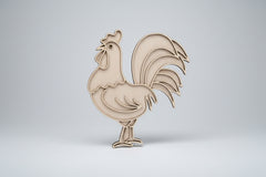 Tăviță senzorială din lemn – Cocoș🐓