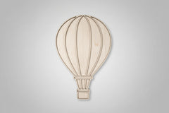 Tăviță senzorială din lemn – Balon cu aer cald
