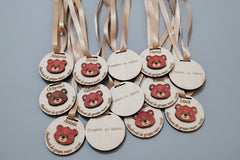 Medalie Personalizată din Lemn – Grupa Ursuleților 🧸