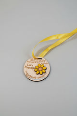 Medalie din lemn personalizată – Grupa Florilor