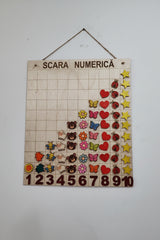 Scară Numerică din lemn – Material educațional pentru grădiniță și acasă