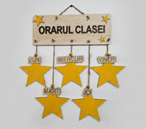 Orar educațional din lemn – Clasa Steluțelor ⭐