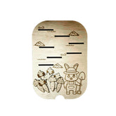 Placă educativă din lemn - ”Plantăm morcovi”