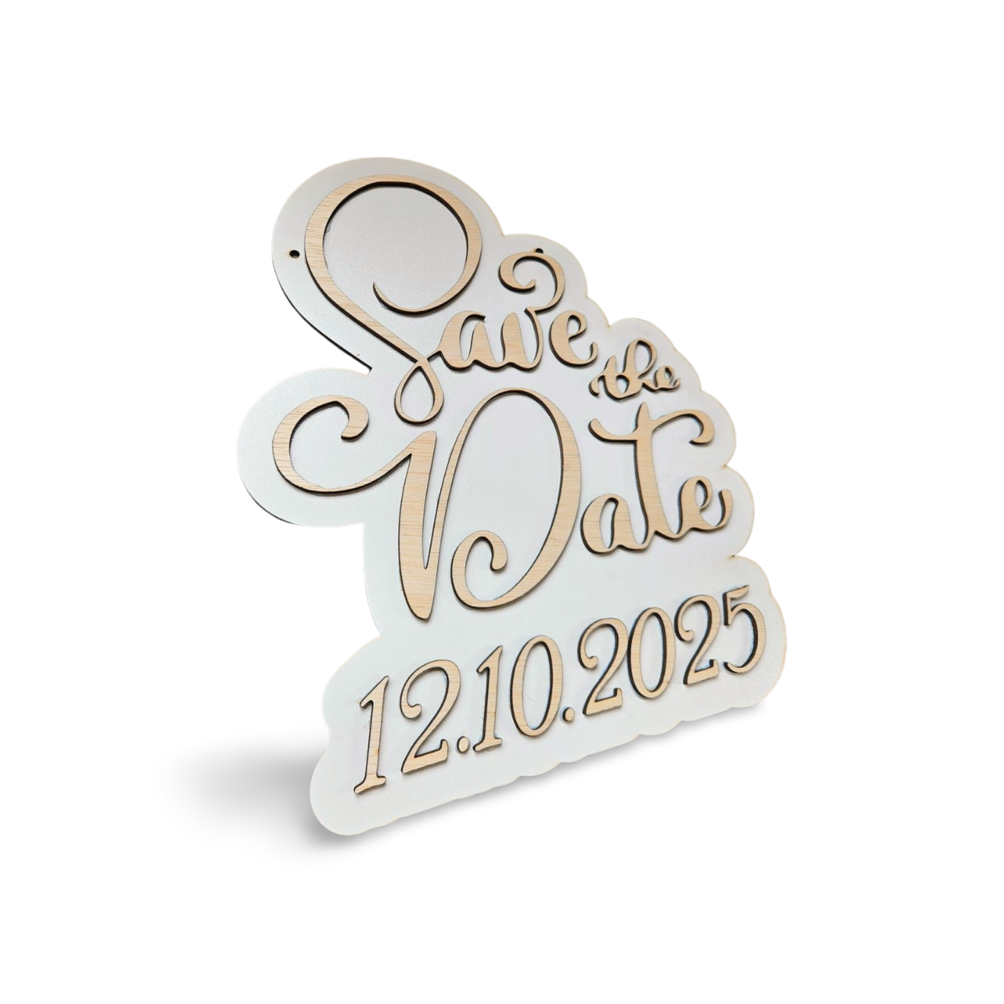 Plachetă din Lemn „Save the Date”