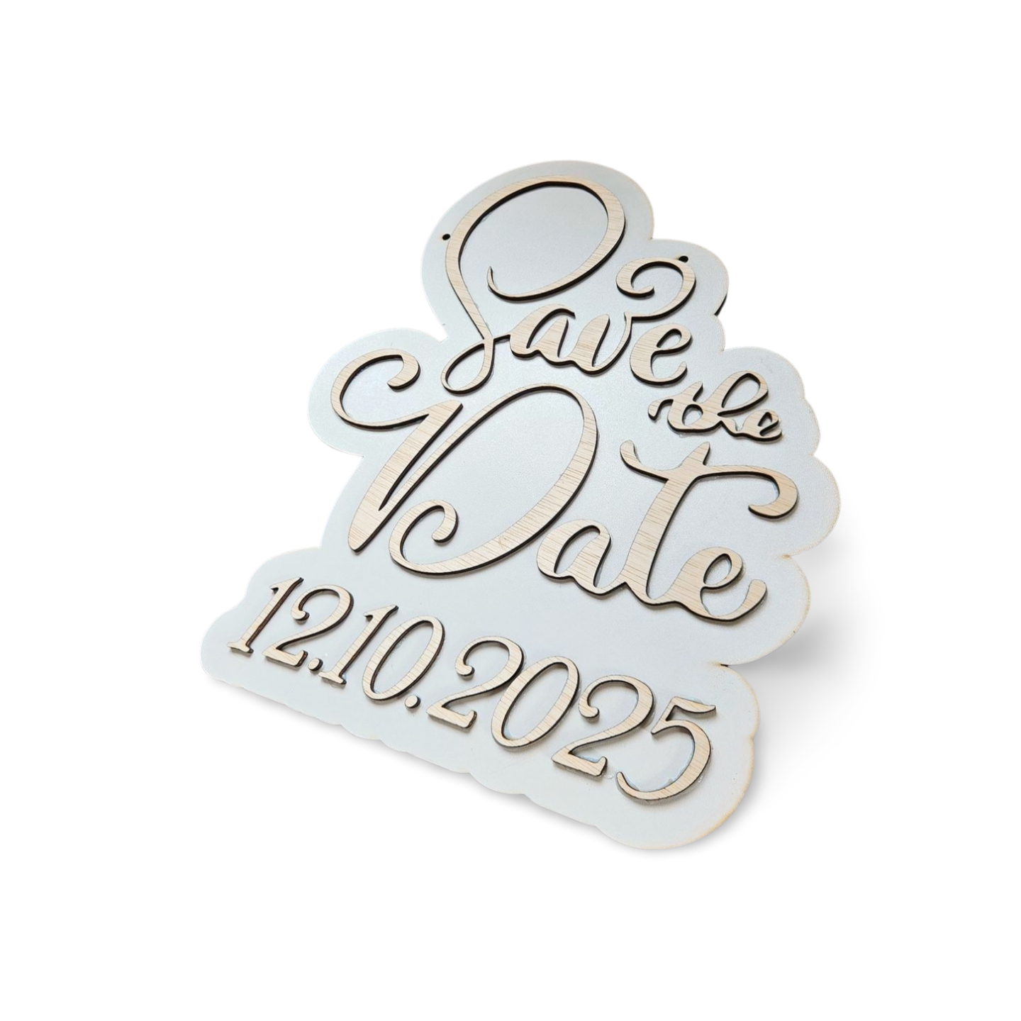 Plachetă din Lemn „Save the Date”