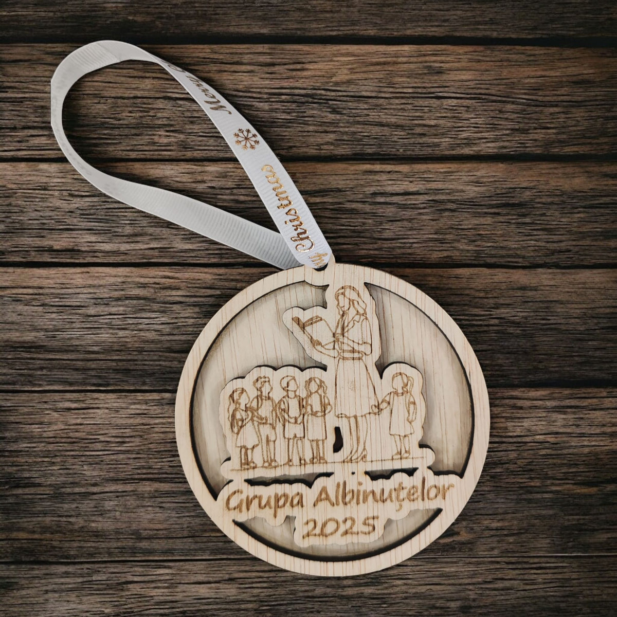 Globuri de Crăciun Personalizate – “Grupa Albinuțelor 2025” 🐝✨