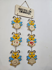 Plachetă din Lemn „Salutul de Dimineață – Grupa Alinuțelor” 🐝🌼