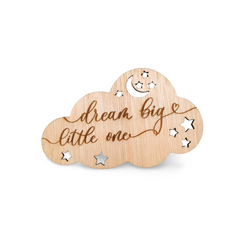 Decorațiune din Lemn „Dream Big Little One”