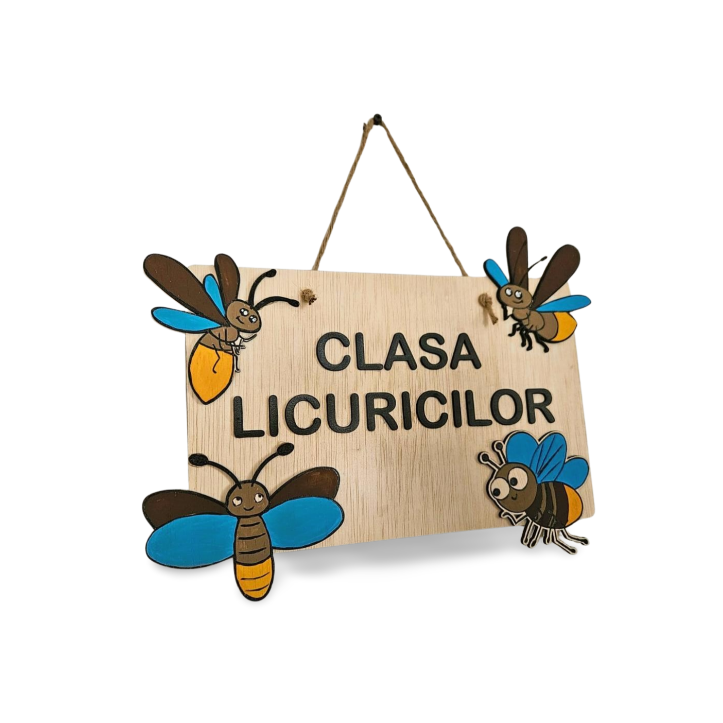 Plachetă Personalizată din Lemn pentru Grupa de Grădiniță