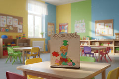 Plachetă din lemn pentru centru de interes - ,,Joc de masă”