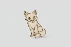 Tăviță senzorială din lemn – model vulpe🦊