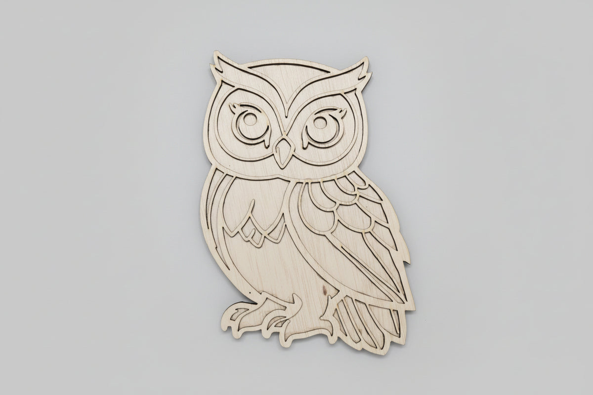 Tăviță senzorială din lemn – model bufniță🦉