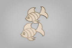 Tăviță senzorială din lemn – Peștișor🐟