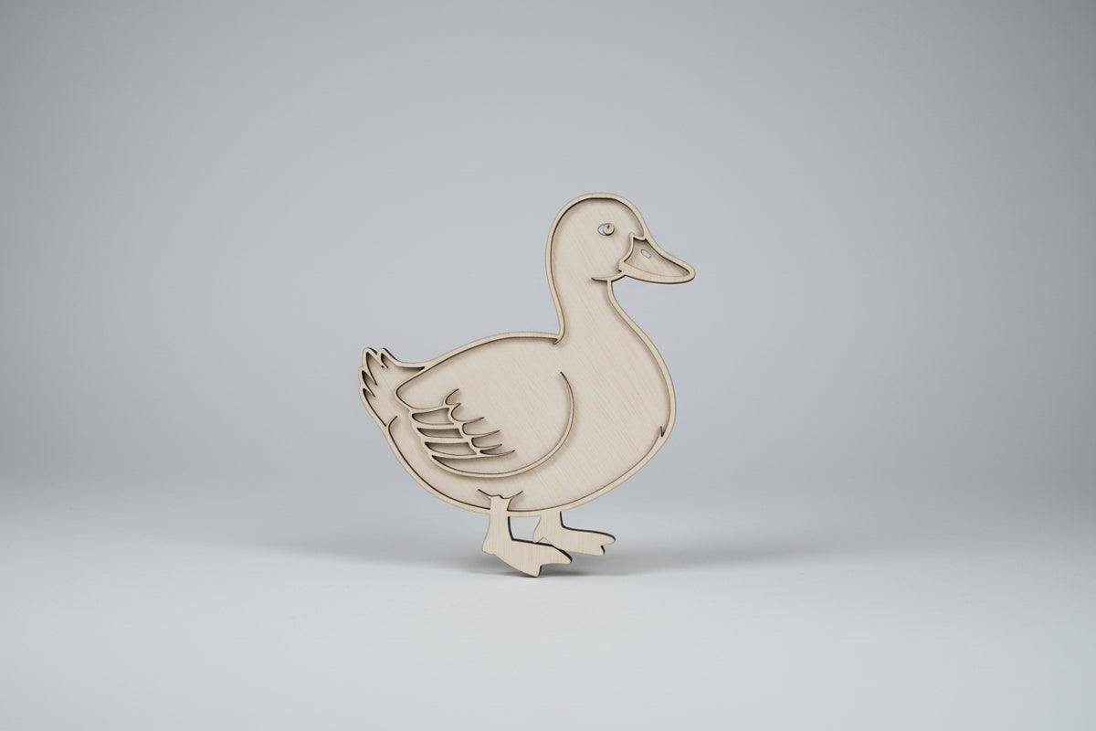 Tăviță senzorială din lemn – Rață🦆
