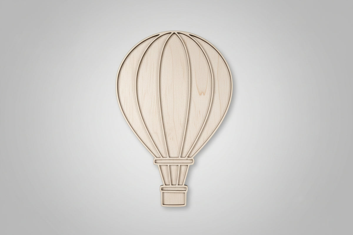 Tăviță senzorială din lemn – Balon cu aer cald