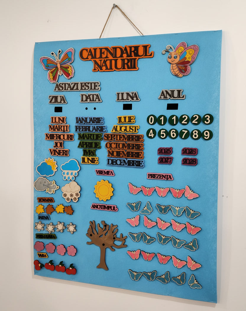 Calendarul Naturii Personalizat – Grupa Fluturașilor 🦋